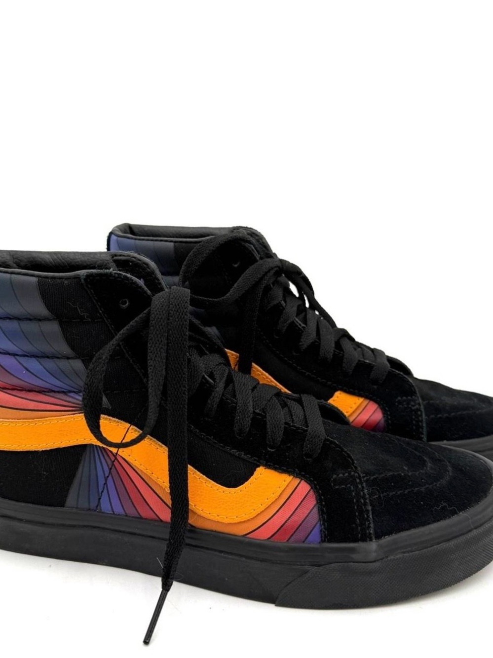 Vans Ski-Hi Sneakers Wave Stripe Size 11 pre-owned
